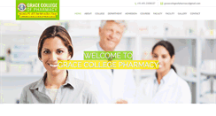 Desktop Screenshot of gracecollegeofpharmacy.com