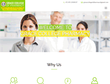 Tablet Screenshot of gracecollegeofpharmacy.com